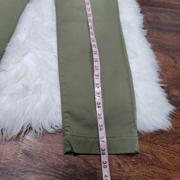 Silvian Heach Denim Olive Green Slim Fit Casual Preppy Chinos Jeans Size 29 NWT - Picture 11 of 12